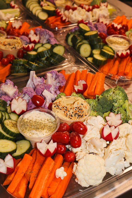 Plateau légumes et trempettes