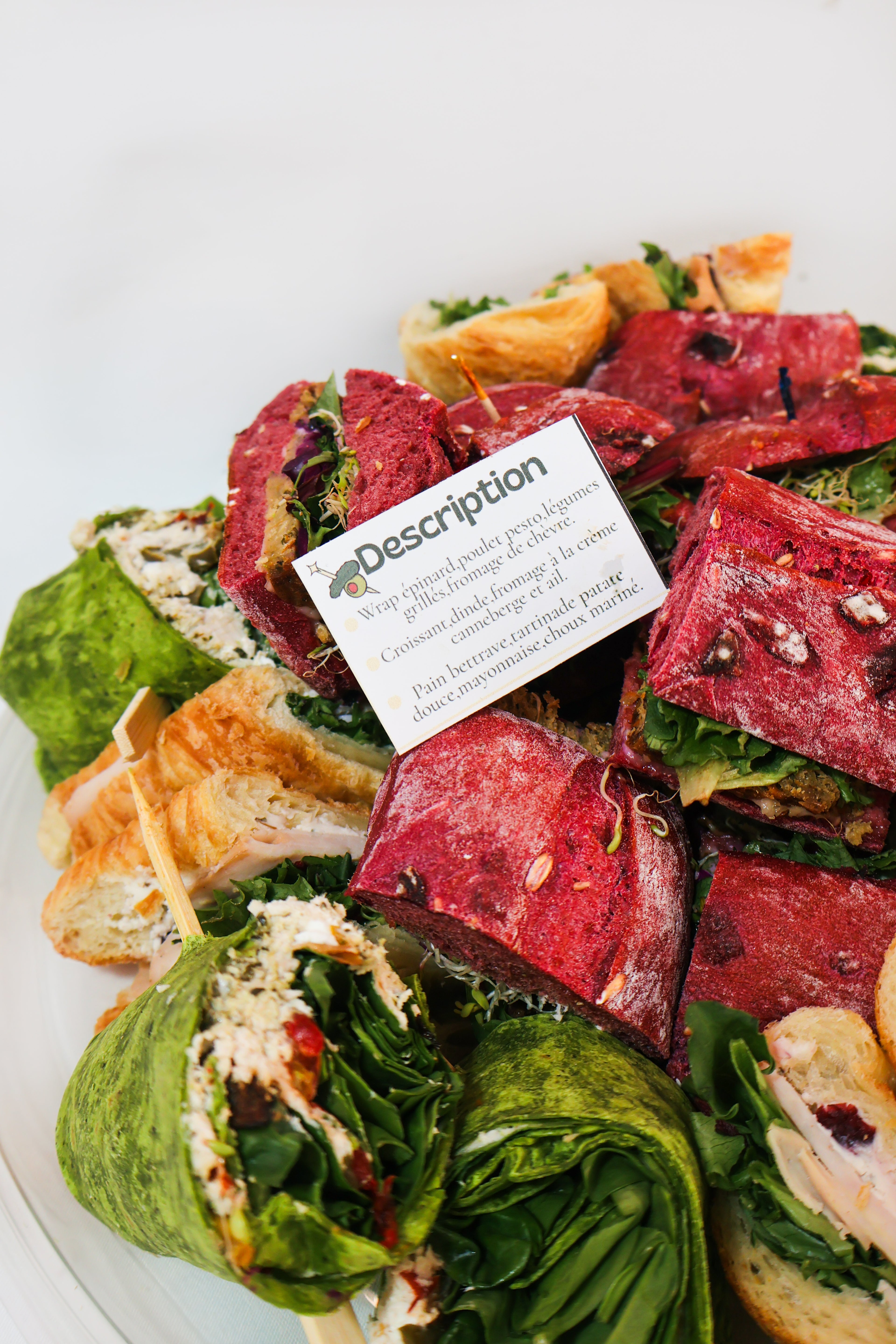 Plateau de sandwichs raffinés