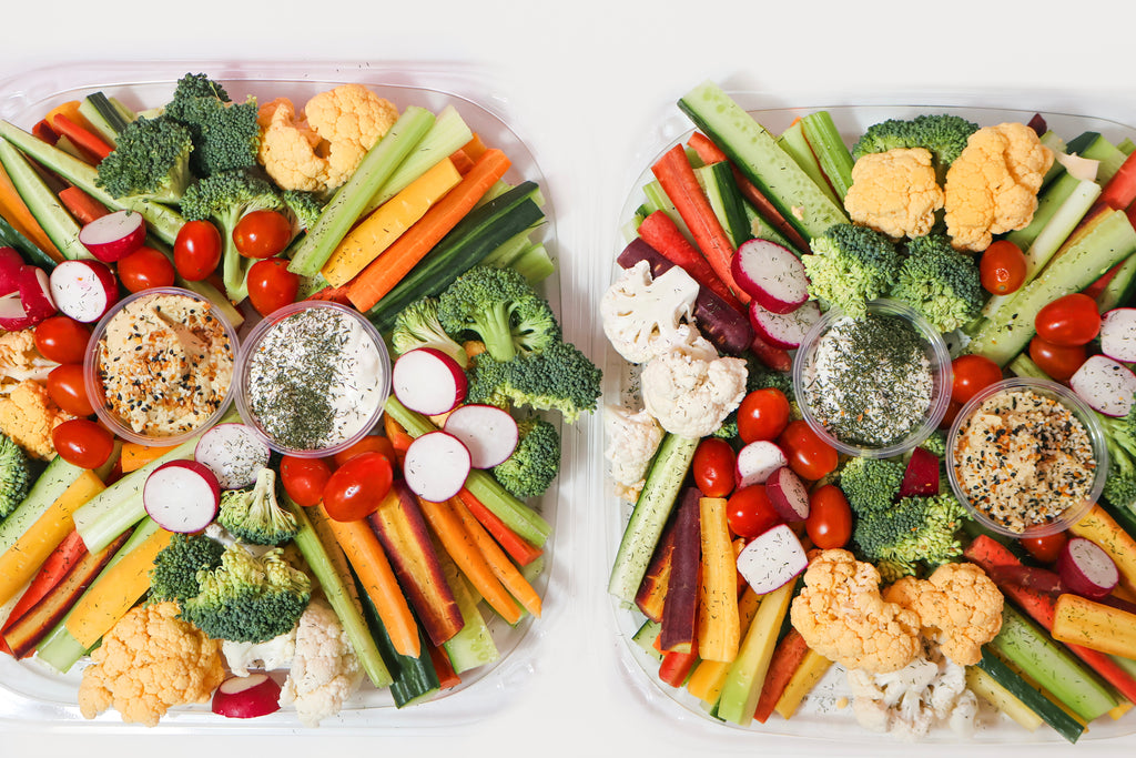 Plateau légumes et trempettes